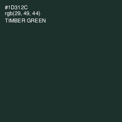 #1D312C - Timber Green Color Image